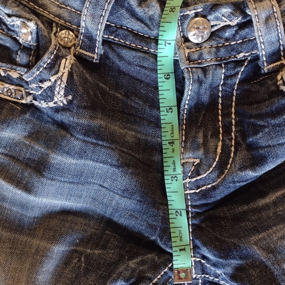 NWOT MISS ME JE5836B7R BOOTCUT SIZE 28 WITH BLING 💞💞💞💞 - Picture 14 of 15